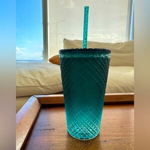 Starbucks Blue Teal Ombré Gradient Jeweled 16 oz Tumbler